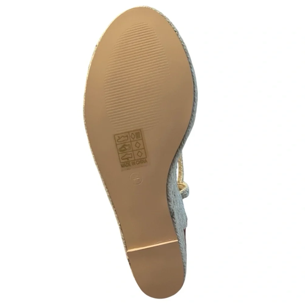 Two Strap Jute Wedges - Brand New in Box!